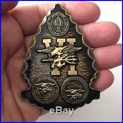 Navy Seals Earn Your Trident NSW Seal Team Cut Out Challenge Coin USN CPO DEVGRU 