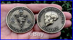 Usn Navy Seal Team 7 VII Seven Tu3 Foxtrot Platoon Nsw Skull Challenge Coin Cpo