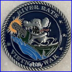 Usn United States Navy River Rats Mobile Riverine Force Challenge Coin Vietnam
