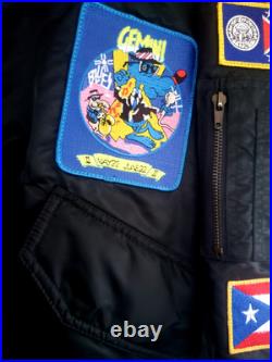Uss Emory S Land Georgia 2002-2004 Navy Jacket WithPatches