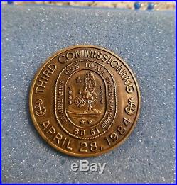 Uss Iowa (bb-61) Third Commissioning April 28th, 1984. Navy Challenge Coin