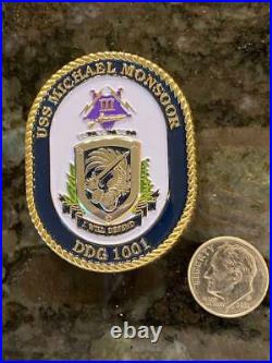 Uss Michael Monsor Ddg 1001 Zumwalt Usn Us Navy Rare Challenge Coin