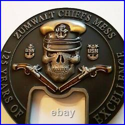 Uss Zumwalt Chiefs Mess Ddg 1000 Coin Badge Usn Us Navy Beautiful Must See