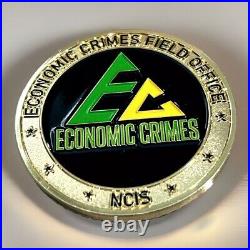 VERY RARE NCIS Economic Crimes Field Office US Navy Challenge Coin 2