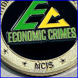 VERY RARE NCIS Economic Crimes Field Office US Navy Challenge Coin 2