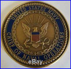 VHTF US Navy Chief of Naval Operations Presented By 4 Star Admiral Mike Mullen