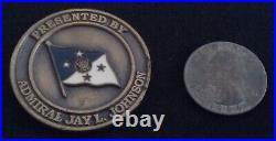 VINTAGE Navy 4 Star Admiral Chief of Naval Operations Johnson CNO Challenge Coin