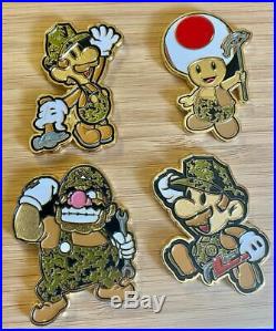 Very Rare Seabee Coin Set, Mario, Luigi, Wario, Toad, Cpo Navy Chief