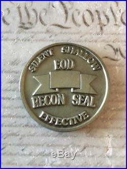Very Shallow Water Mine Countermeasures DET EOD Navy Challenge Coin RECON SEAL