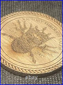 Vhtf Rare Nsw Navy Seal Team 10 Wooden Burned Chip Challenge Coin