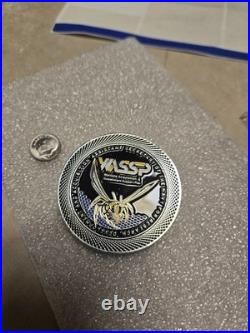 WASSP Secretary or fhte Navy For Research Challenge Coin Rare! HAS SOME WEAR
