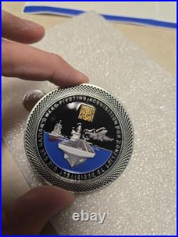 WASSP Secretary or fhte Navy For Research Challenge Coin Rare! HAS SOME WEAR