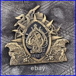 Way cool Large Navy USN Challenge Coin 2016 Guam Navy Ball 241 years