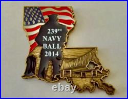 World War II Museum New Orleans LA Navy Chief CPO Louisiana Challenge Coin Seals