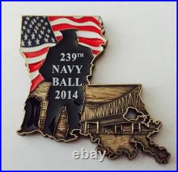World War II Museum New Orleans LA Navy Chief CPO Louisiana Challenge Coin Seals
