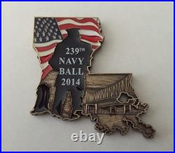 World War II Museum New Orleans LA Navy Chief CPO Louisiana Challenge Coin Seals