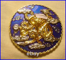 XXL US Navy ship octopus challenge coin operational support center Chicago token