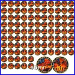 YGLLSSY 100 Pack Veterans Challenge Coins Thank You for Your Service & in