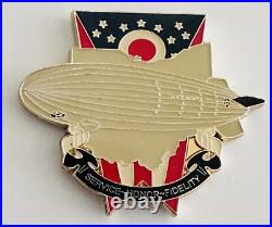 Zeppelin Challenge Coin Navy Operational Support Center Akron, OH Chiefs Mess Zeppelin Challenge Coin Navy Operational Support Center Akron, OH Chiefs Mess