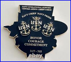 Zeppelin Challenge Coin Navy Operational Support Center Akron, OH Chiefs Mess Zeppelin Challenge Coin Navy Operational Support Center Akron, OH Chiefs Mess